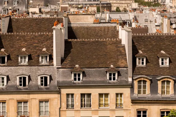 Paris, Fransa 'daki şehir merkezi manzarası 