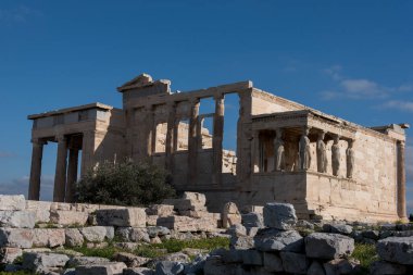 Atina 'daki Akropolis ve Partenon manzarası