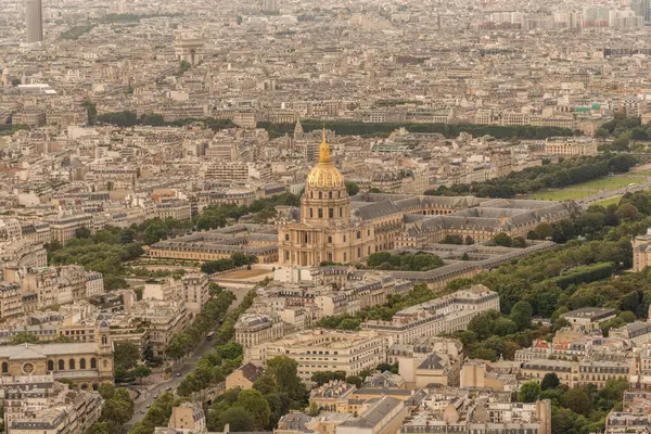 Párizs Légi Kilátása Eiffel Toronyból Franciaország — Stock Fotó