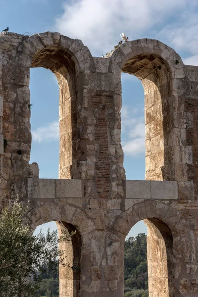 Romeinse Ruïnes Van Stad Merida Spanje — Stockfoto