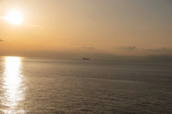View Sunset Cruise Ship Mediterranean Sea — Stock Photo, Image