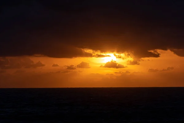 View Sunset Cruise Ship Mediterranean Sea — Stock Photo, Image