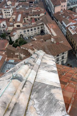Floransa Toskana 'nın tepesinden panoramik manzara