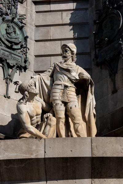 Artistic Monument Stone Bronze Representing Statue — Stock Photo, Image