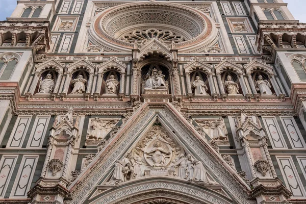 Façade Cathédrale Florence Avec Clocher Giotto — Photo