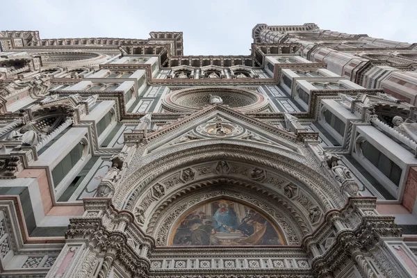 Façade Cathédrale Florence Avec Clocher Giotto — Photo