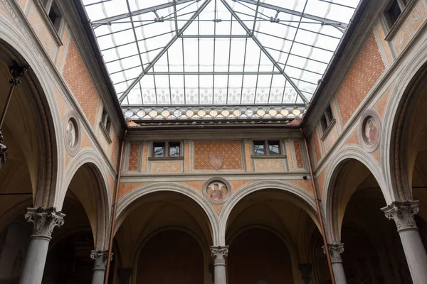 Interior Pohled Baziliku Santa Annunziata Florencii — Stock fotografie