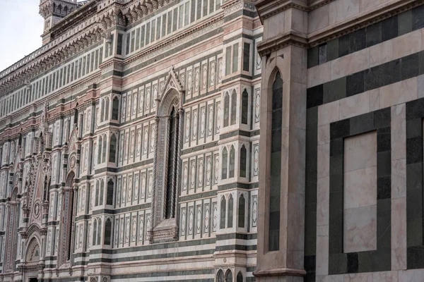 Façade Cathédrale Florence Avec Clocher Giotto — Photo