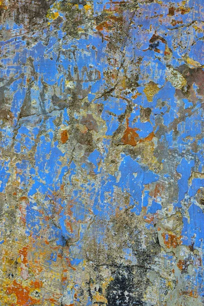 Gamla Lime Wash gips vägg med spruckna ytan horisontell tom grunge bakgrund. — Stockfoto