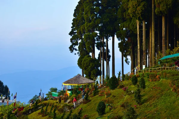 Lamahata Darjeeling Bengala Ocidental Índia Dezembro 2019 Visitantes Torre Vigia — Fotografia de Stock
