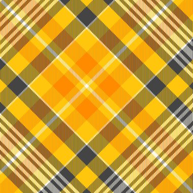 Tartan sarı ve mavi desenli.