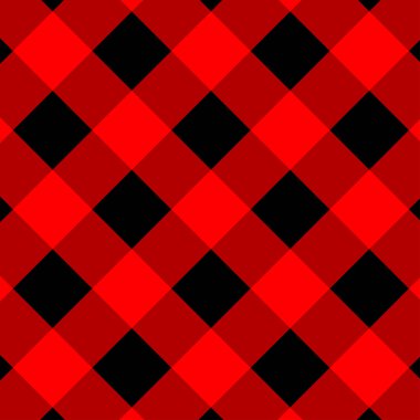 Kırmızı ve Siyah Gingham deseni.