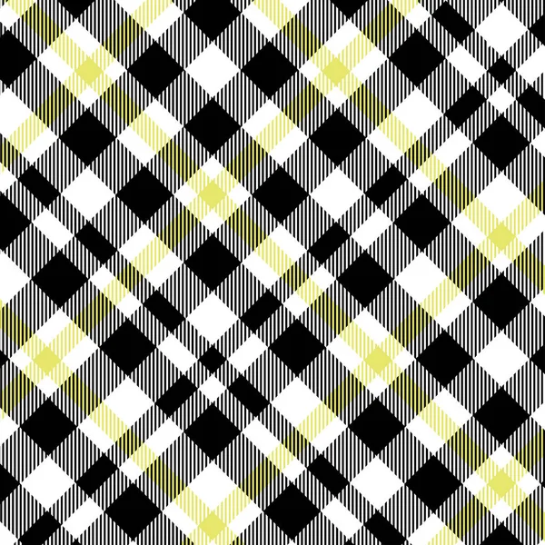 Тартанский жёлтый и чёрный узор . — стоковый вектор