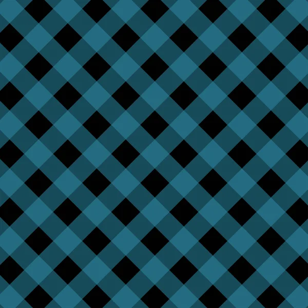 Modèle Gingham bleu et noir . — Image vectorielle