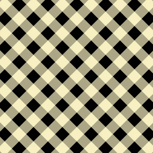 Padrão de Gingham amarelo e preto . —  Vetores de Stock