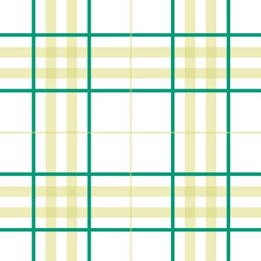 Tartan yeşili ve sarı desen.