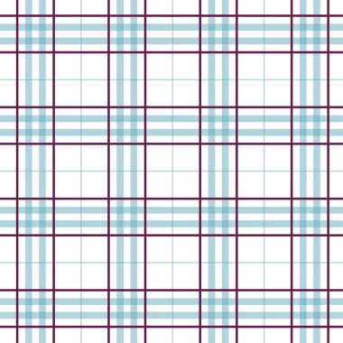 Tartan mavi ve beyaz desen.