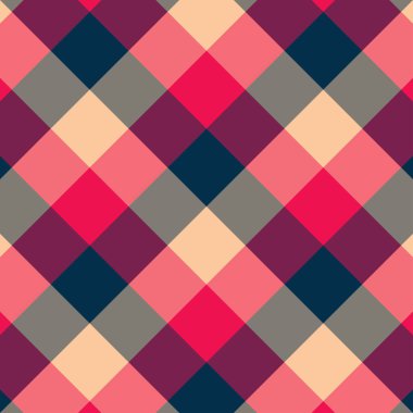 Gingham kırmızı ve siyah desen.