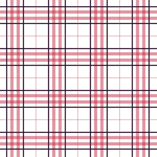 Tartan red and white pattern. — Stock Vector