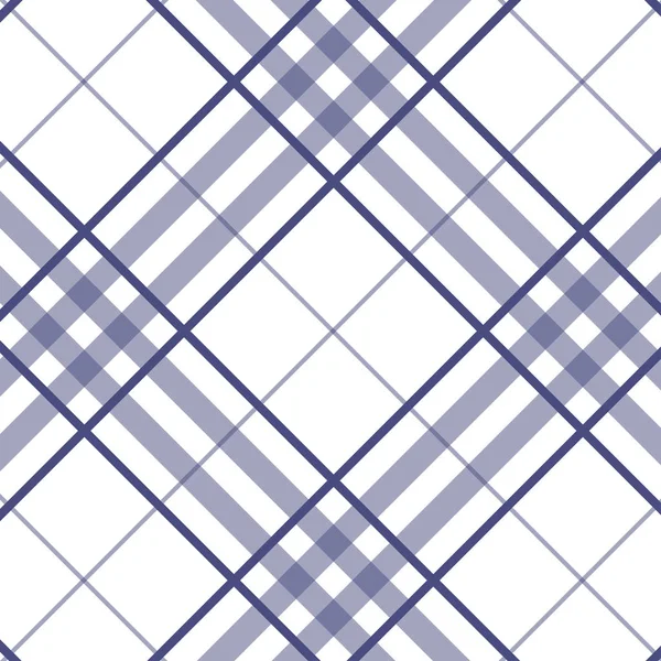 Tartan blått och vitt mönster. — Stock vektor