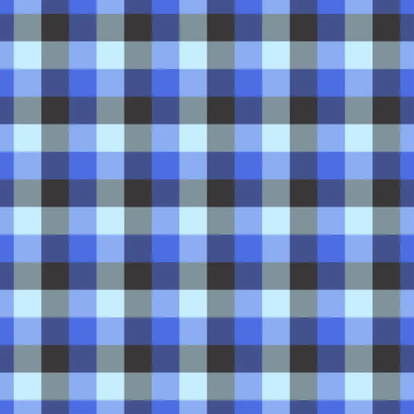 Padrão azul de Gingham . — Vetor de Stock