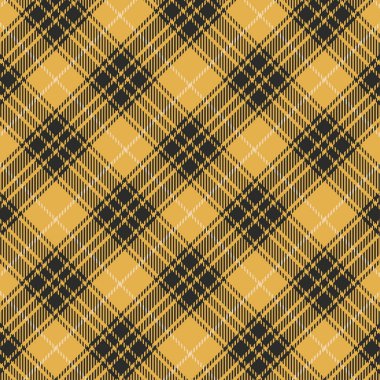 Tartan turuncu ve siyah pürüzsüz desen.