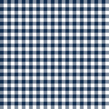 Mavi Gingham dikişsiz desen.