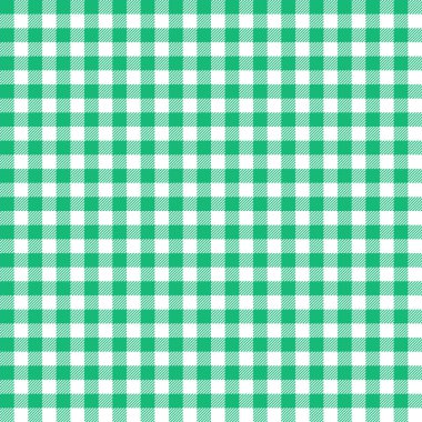 Yeşil Gingham dikişsiz desen.