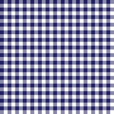 Mavi Gingham dikişsiz desen.