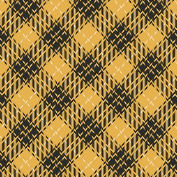 Padrão sem costura de laranja e preto Tartan . — Vetor de Stock