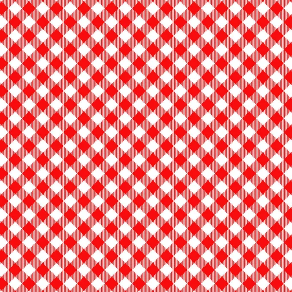 Red Gingham seamless pattern. — Stock Vector