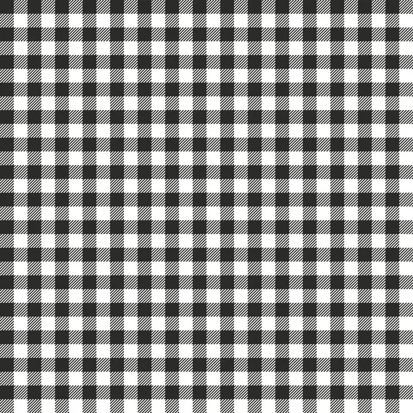 Modèle sans couture Gingham noir . — Image vectorielle