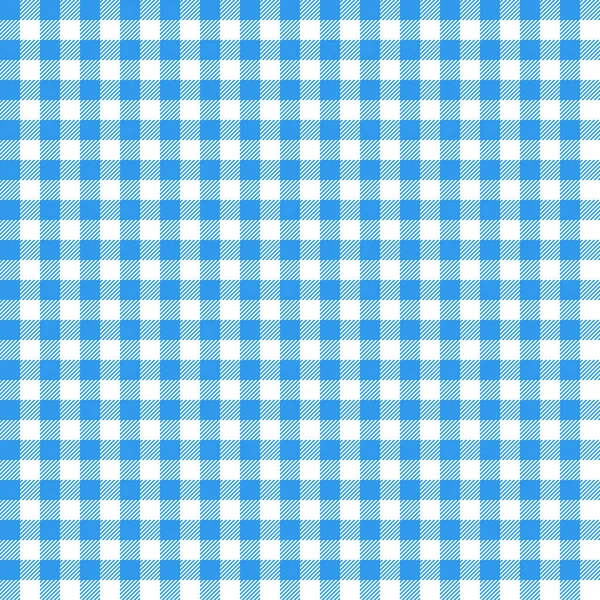 Blue Gingham seamless pattern. — Stock Vector