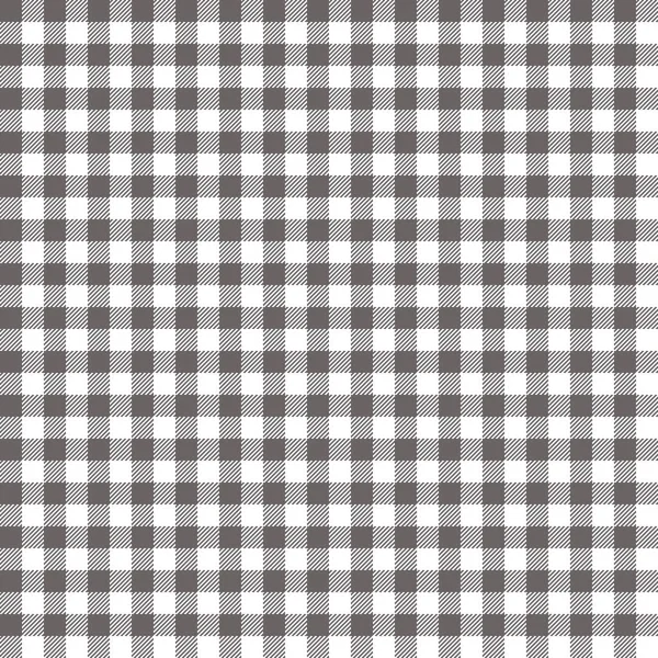 Gris patrón sin costura Gingham . — Vector de stock