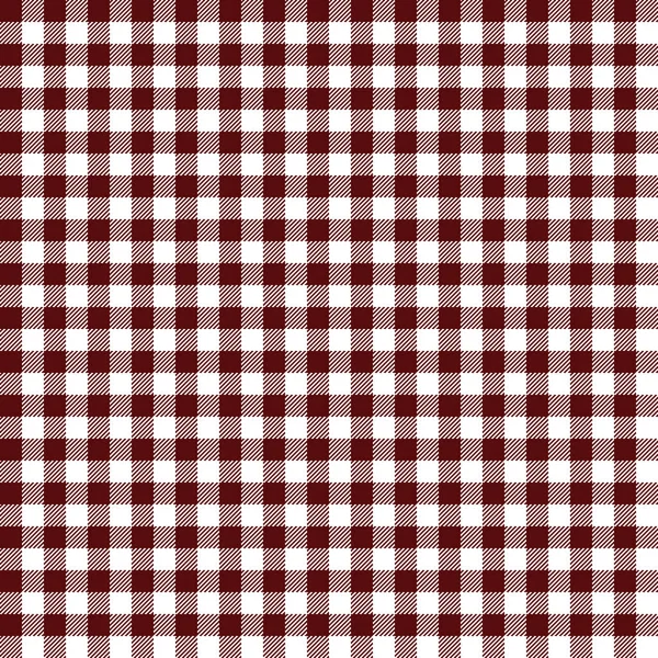 Red gingham modello senza cuciture . — Vettoriale Stock