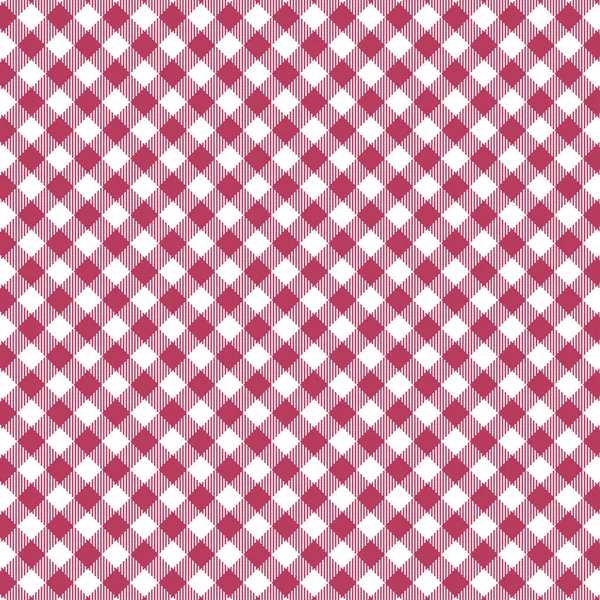 Red Gingham seamless pattern. — Stock Vector