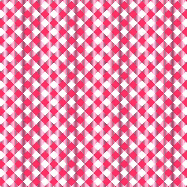 Red Gingham seamless pattern. — Stock Vector