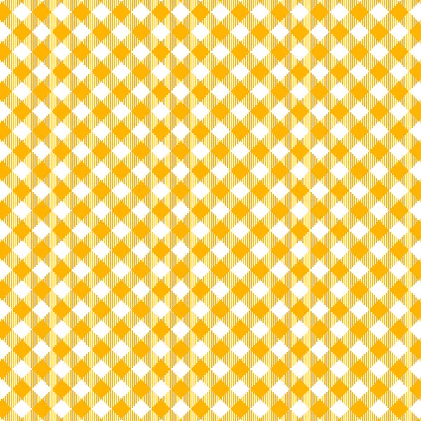 Padrão sem costura de Gingham amarelo . — Vetor de Stock