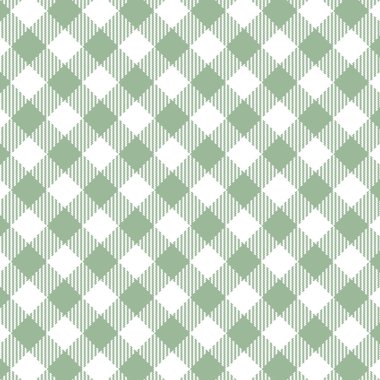 Yeşil Gingham dikişsiz desen.