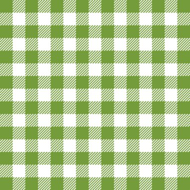 Yeşil Gingham dikişsiz desen.