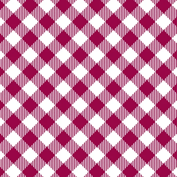 Padrão sem costura de gingham vermelho . — Vetor de Stock