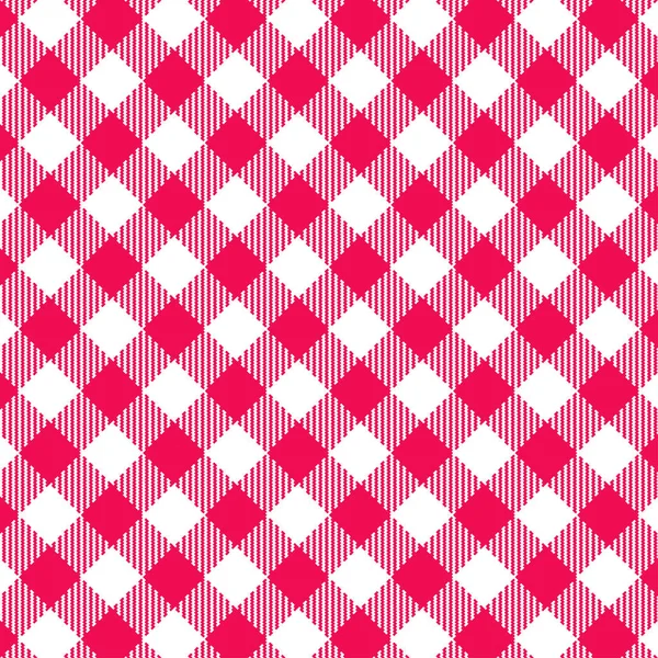 Červené gingham vzor bezešvé. — Stockový vektor