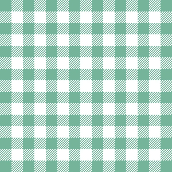 Verde Gingham modello senza cuciture . — Vettoriale Stock