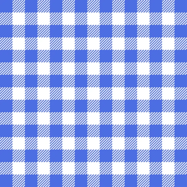 블루 깅엄 원활한 패턴. — 스톡 벡터