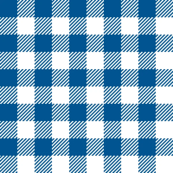 Blue Gingham seamless pattern. — Stock Vector