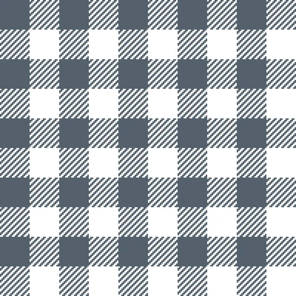 Licht zwart Gingham naadloos patroon. — Stockvector