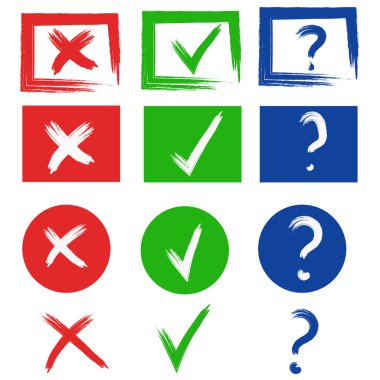 El çizilmiş kontrol listesi simgesi simgesi.