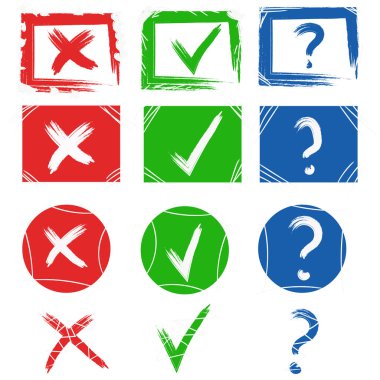 El çizilmiş kontrol listesi simgesi simgesi.