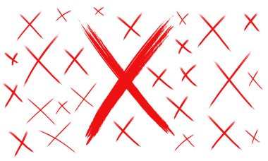 El çizilmiş kontrol listesi simgesi simgesi.