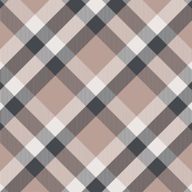 Tartan kahverengi ve siyah pürüzsüz desen.